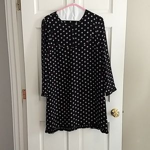 JCrew star print silk dress